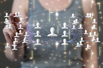 team hierarchy connection group digital
