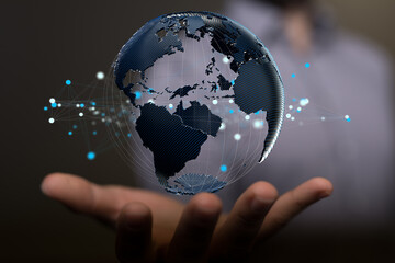 Business concept of Global network connection