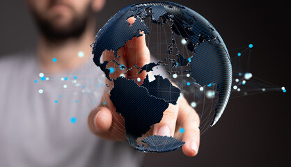 Business concept of Global network connection