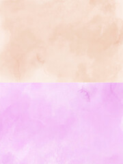 Watercolor beige and pink background for paper design. Soft pastel wallpaper. Illustration as template for layout composition