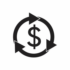 Revenue cycle with dollar symbol icons