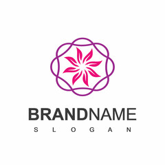 Flower Ornament logo Template