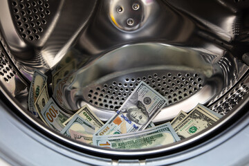  dollar banknotes in washing machine