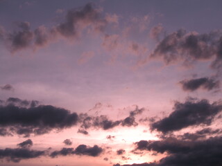 sunset in the clouds