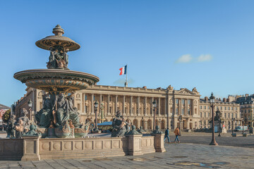 Fototapeta na wymiar Hôtel de la Marine - Place de la Concorde