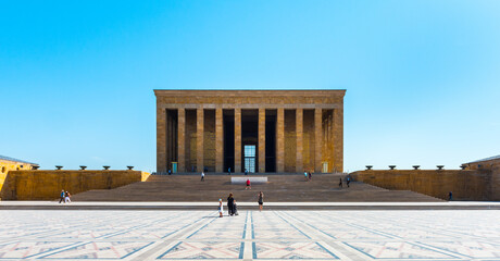 Mausoleum of Ataturk in Anitkabir. Ankara, Turkey.