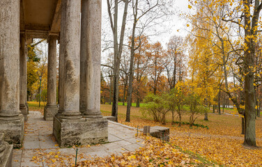 A stone portal was erected in front of the Birch House, named 