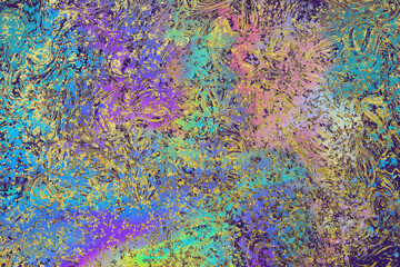 Abstract textured multicolored fantasy background
