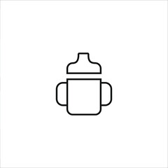 baby and children themed simple line icon