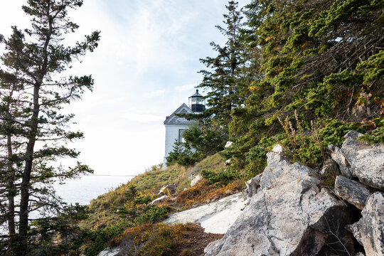 Bass Harbor Head Light in Acadia National Park in the Fall