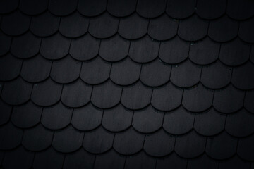 black and white roof