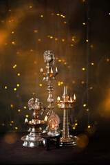 Silver lamp - Diwali 