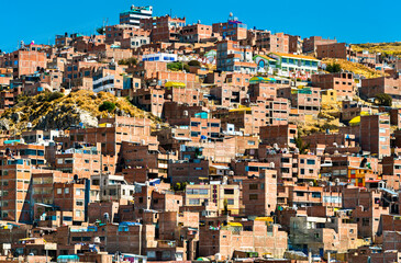 Typical houses in Puno, Peru