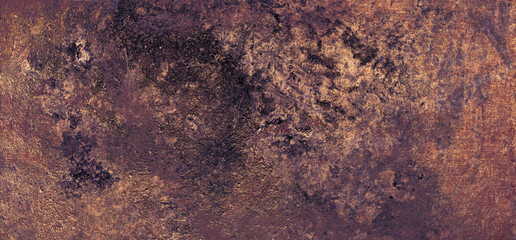 Rust and oxidized metal background. Grunge rusted metal texture. Old worn metallic iron panel