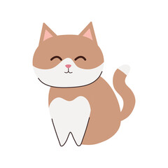 cute cat with eyes closed