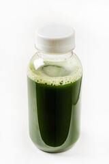 green smoothie in the bottle