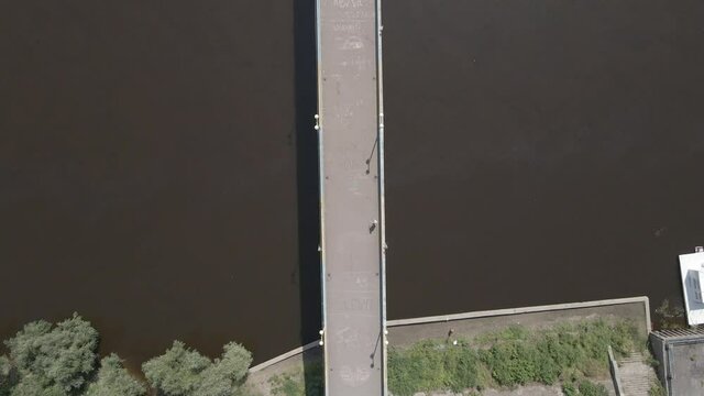 Air view from the drone to the city of Chernihiv in Ukraine