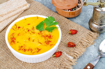 Healthy eating. Chopped vegetables with cereal crisps. Studio Photo.