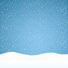 Snowing background. Vector illustration
