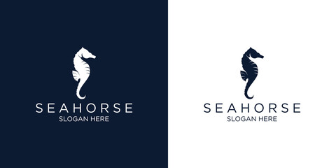 Seahorse logo design template © art_bee8