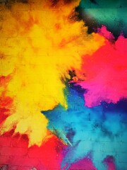 Abstract clouds of color smoke, Colorful texture background, Colored dust, Multi-Color Paint Splatter Border/Background