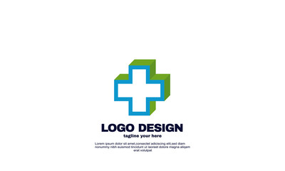 stock abstract health company business care logo template
