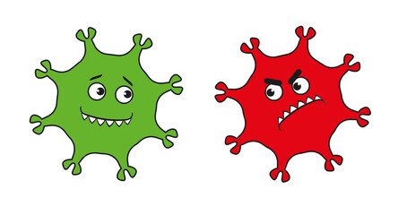 corona virus graphic vector set