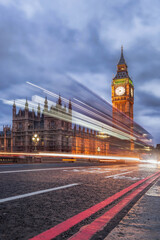 Fototapeta na wymiar Big Ben in the evening, London, England, United Kingdom