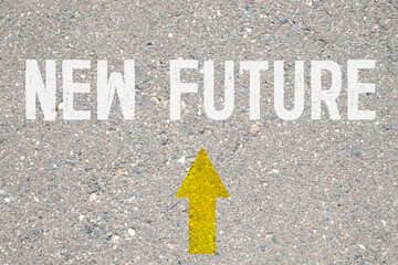 Businessman in black shoes standing at the crossroad making decision which way to go.