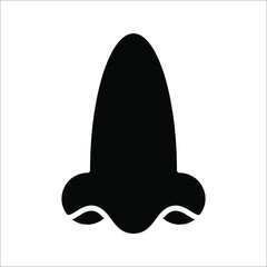 Human nose vector icon. vector illustration on white background. eps 10