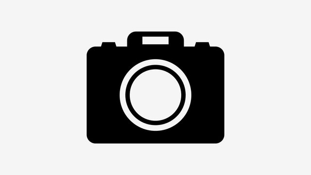 Camera illustrated on a background
