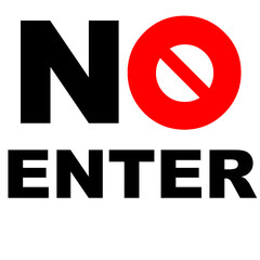 no enter not allowed sign no