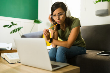 Mid-adult student taking a college class