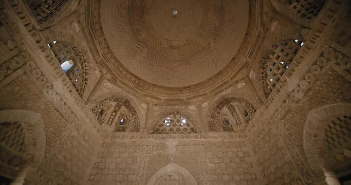 Bukhara Uzbekistan inside of Ismail Somoni Mausoleum. Built in 905, and this is the oldest Muslim monument in Bukhara 8 of 10