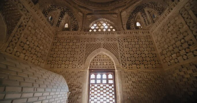 Bukhara Uzbekistan inside of Ismail Somoni Mausoleum. Built in 905, and this is the oldest Muslim monument in Bukhara 5 of 10