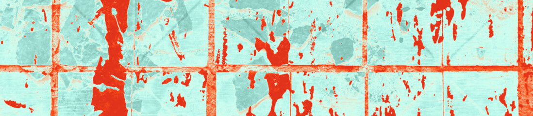 abstract red, orange, celadon and aquamarine colors background for design