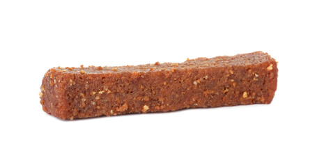 One delicious crispy rusk isolated on white