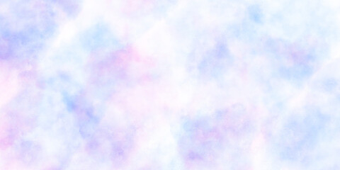 青と紫をベースにした淡く冷たいイメージの水彩背景