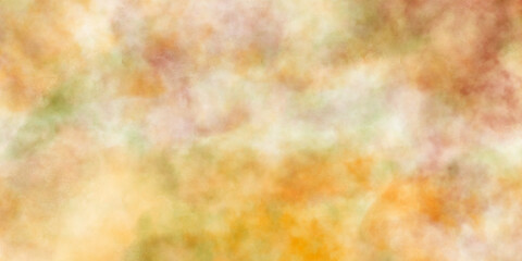 オレンジと茶色をベースにした秋色をイメージした水彩背景