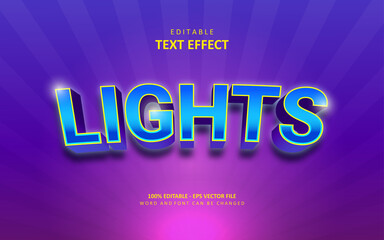 Naklejka na ściany i meble Creative lights text effect