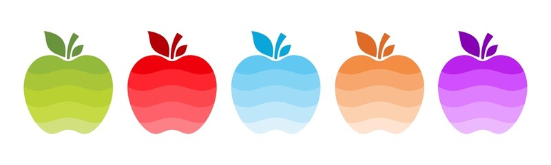 Modern vector graphic of apple logo design vector