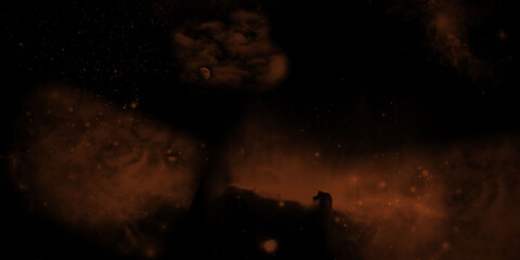 colorful space, abstract background with galaxy and stars