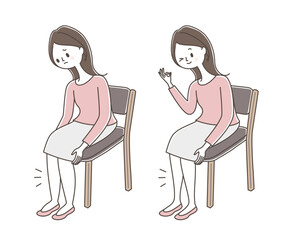 若い女性の足のむくみビフォーアフター