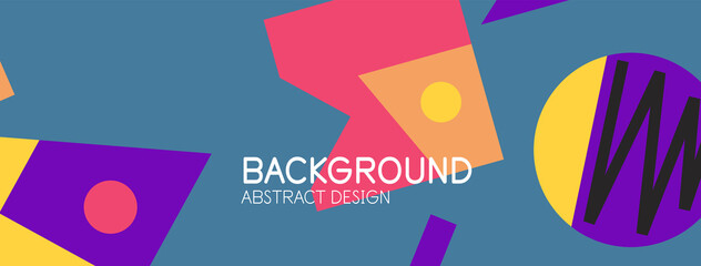 Obraz premium Abstract background with blocks, lines, geometric shapes. Techno or business concept for wallpaper, banner, background, landing page