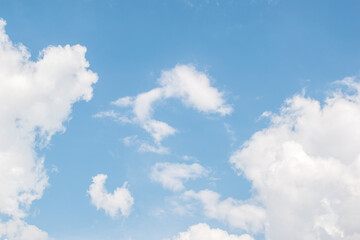 beautiful natural white clouds in the sky