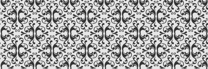 Background image with floral decorative ornament on a white background for your design. Seamless background for wallpaper, textures. Vector illustration.