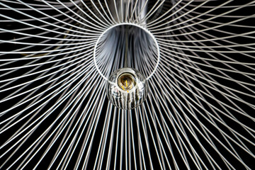 Tungsten filament LED lamp under the lamp net