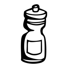 sport drink of sport hand drawn illustration