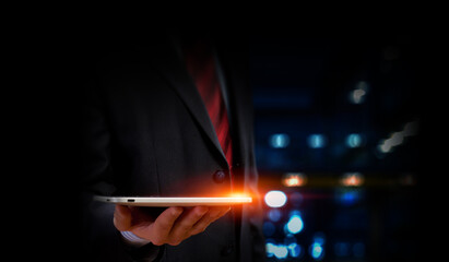 Technology and innovation concept . Mixed media