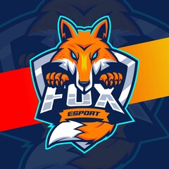 fox mascot illustration character great designs for esport logo and sport